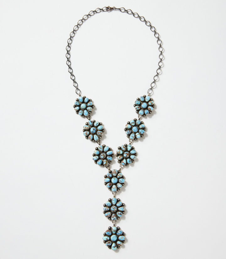 Golden Hill Turquoise Cluster Lariat Set