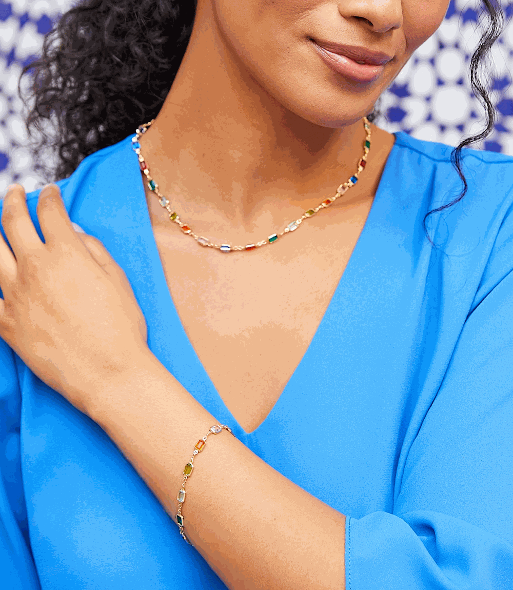 Colorful Gemstone Bracelet