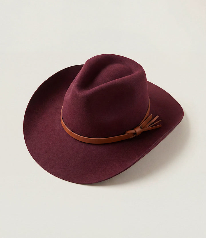 Wool Cowboy Hat With Leather Belt