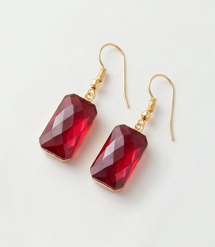 Ruby Stone Earrings