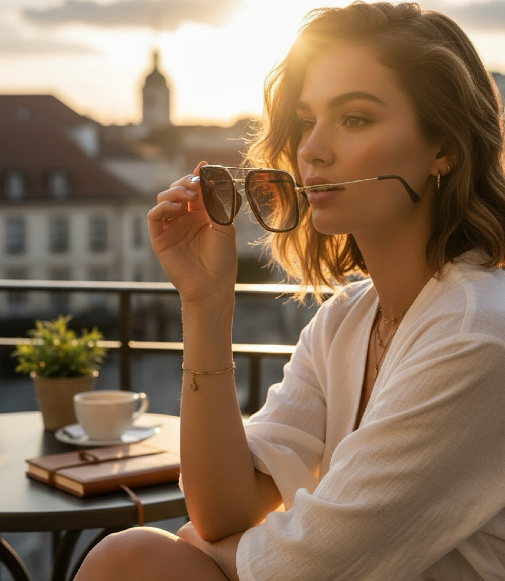 DIFF Jordan Polarized Aviator Sunglasses