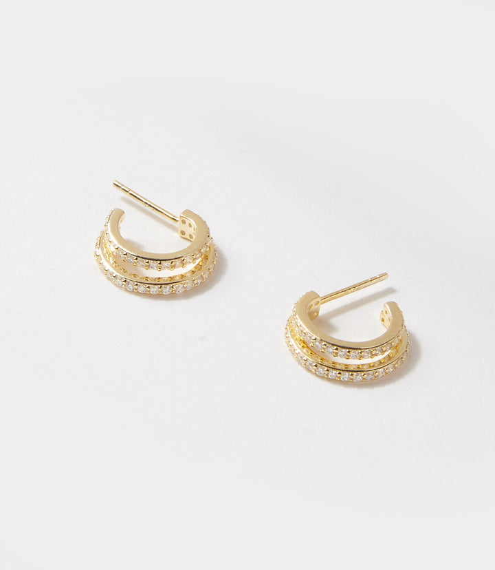 Twin Huggie Earrings