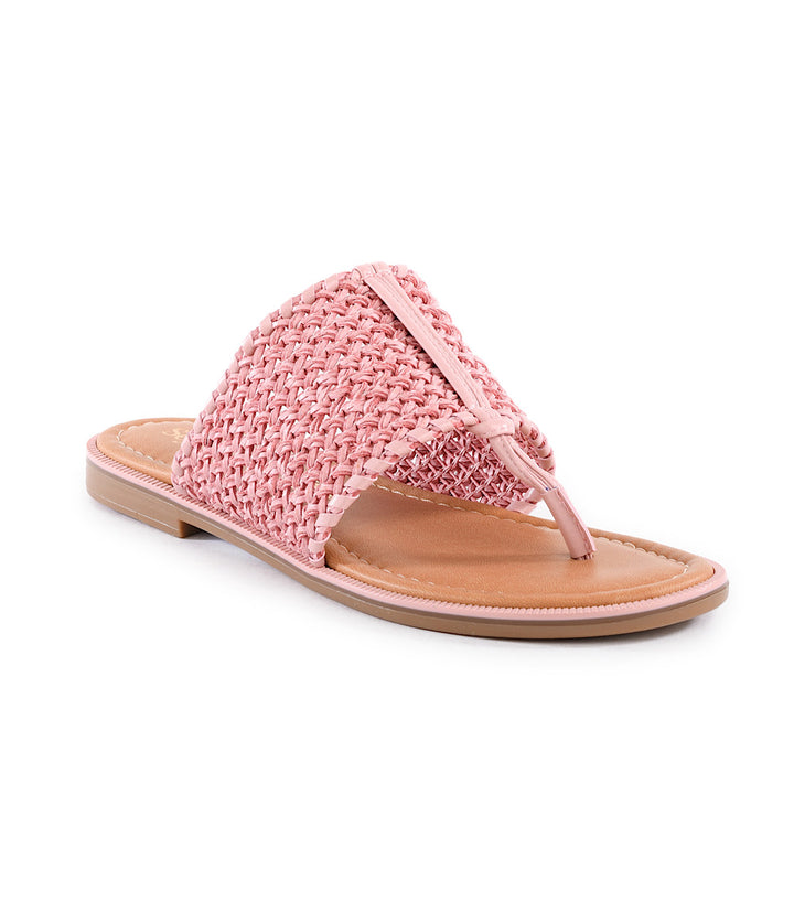 Florence Basketweave Thong Sandals