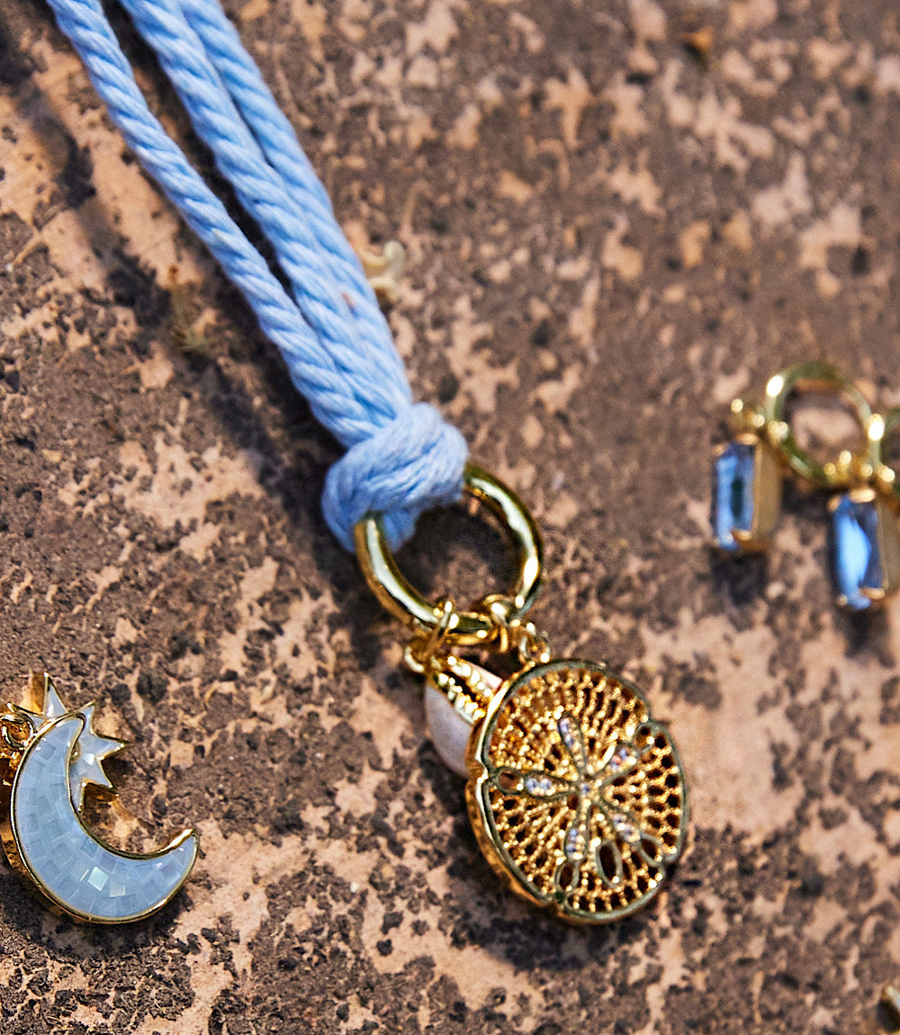 Cowrie Shell And Sand Dollar Cord Necklace