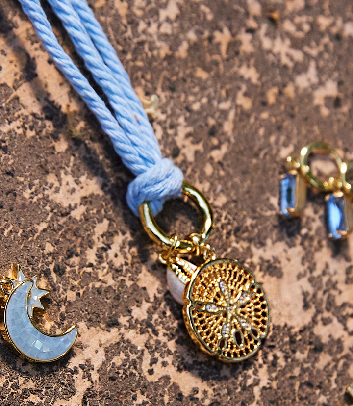 Cowrie Shell And Sand Dollar Cord Necklace