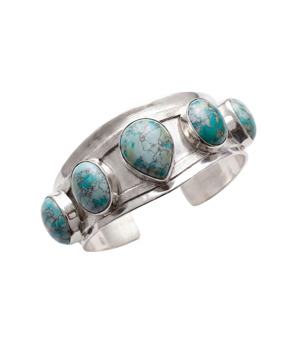 Turquoise Stone Cuff Bracelet