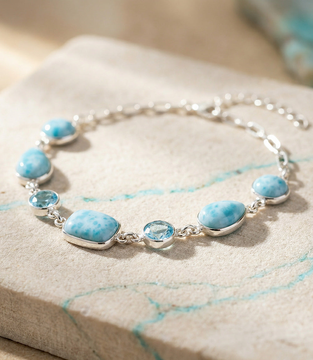 Larimar Station Bracelet