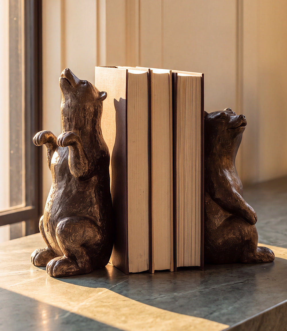 Grizzly Bear Bookends