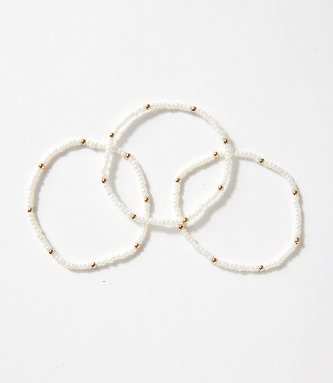 Beaded Crystal Bracelets, Set Of 3