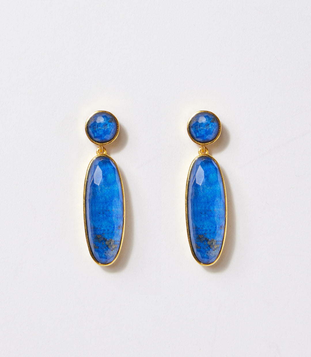 Lapis Crystal Earrings