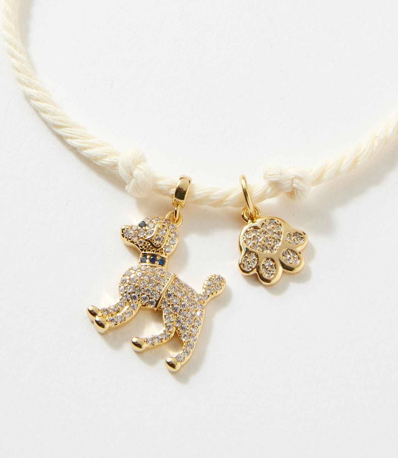 Gemstone Point Cord Bracelet