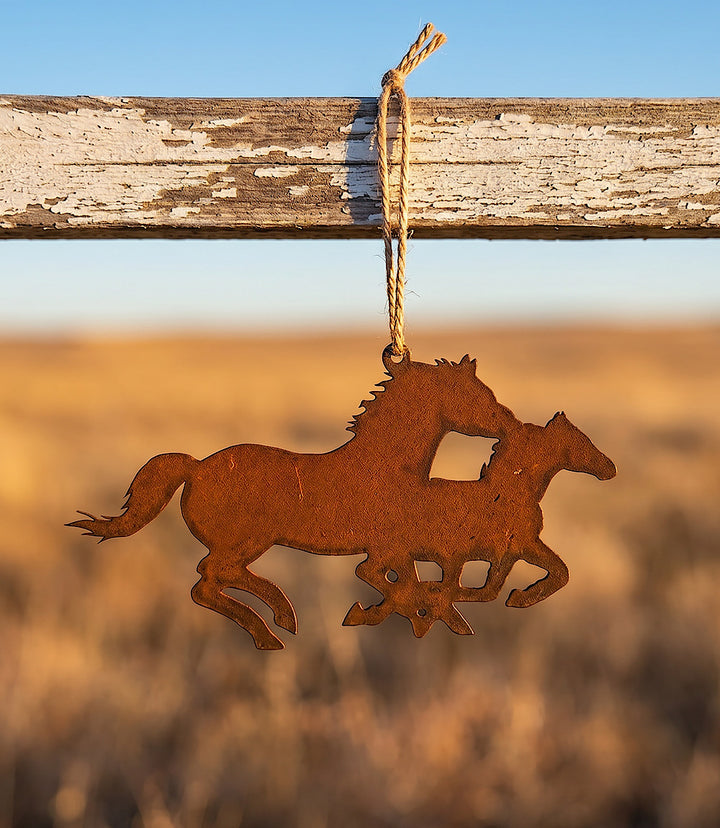 Steel Horses Ornament