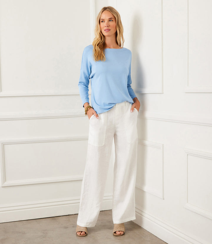 Linen Wide-Leg Trousers
