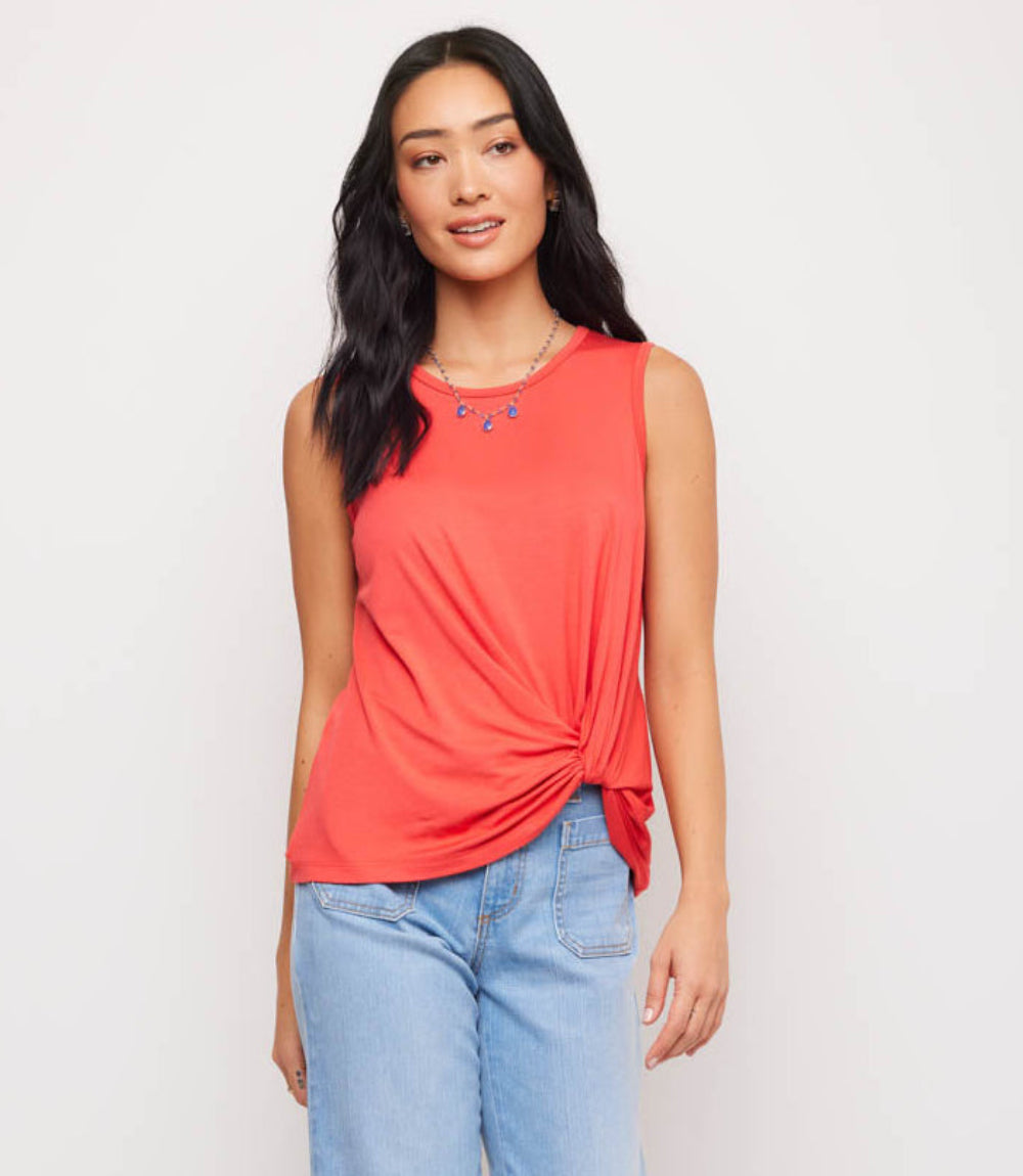 Sleeveless Pick-Up Top