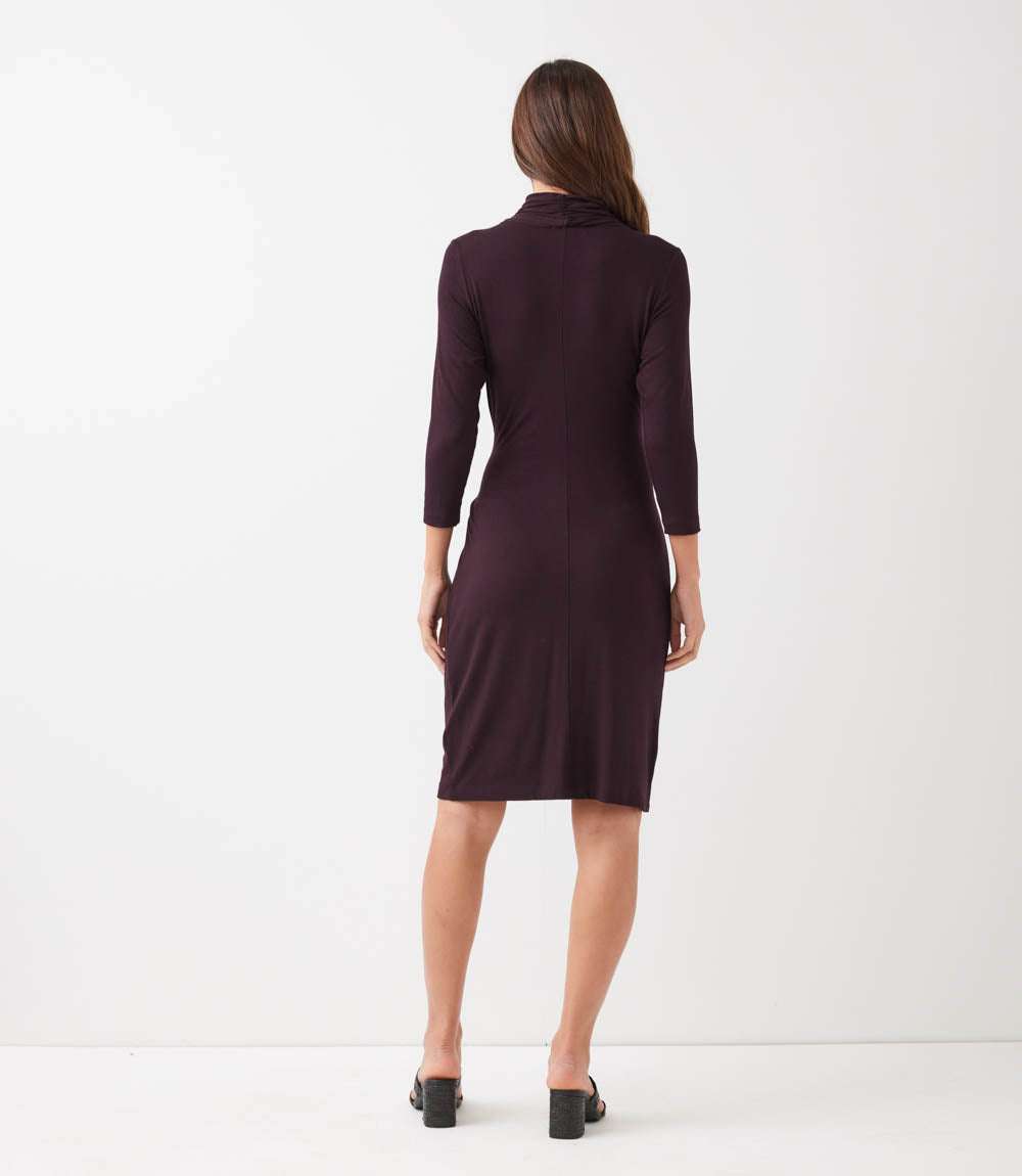 petite long sleeve summer dresses Women's Petite Summer Floral Smock Dress, Navy