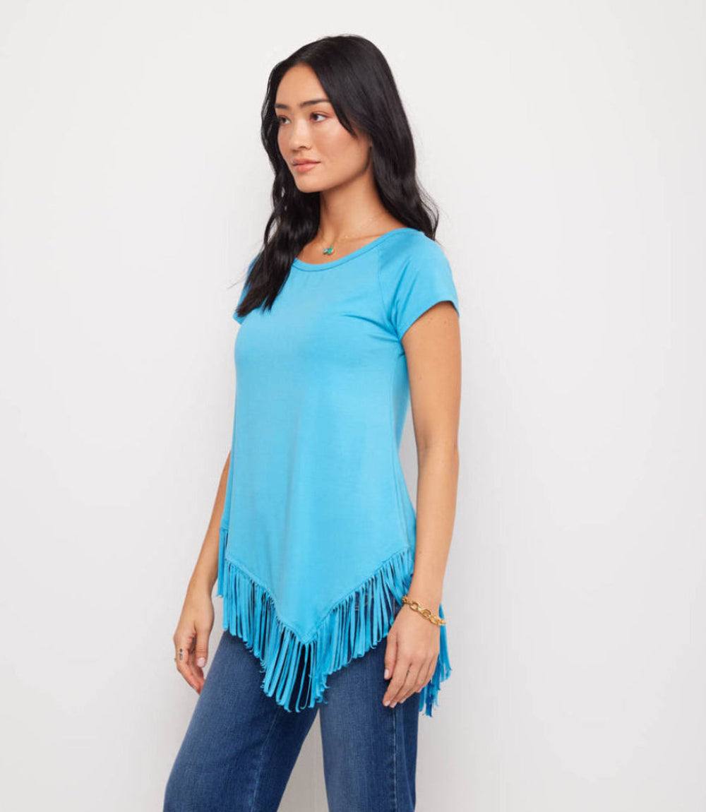 Angled Fringe Top – Karen Kane