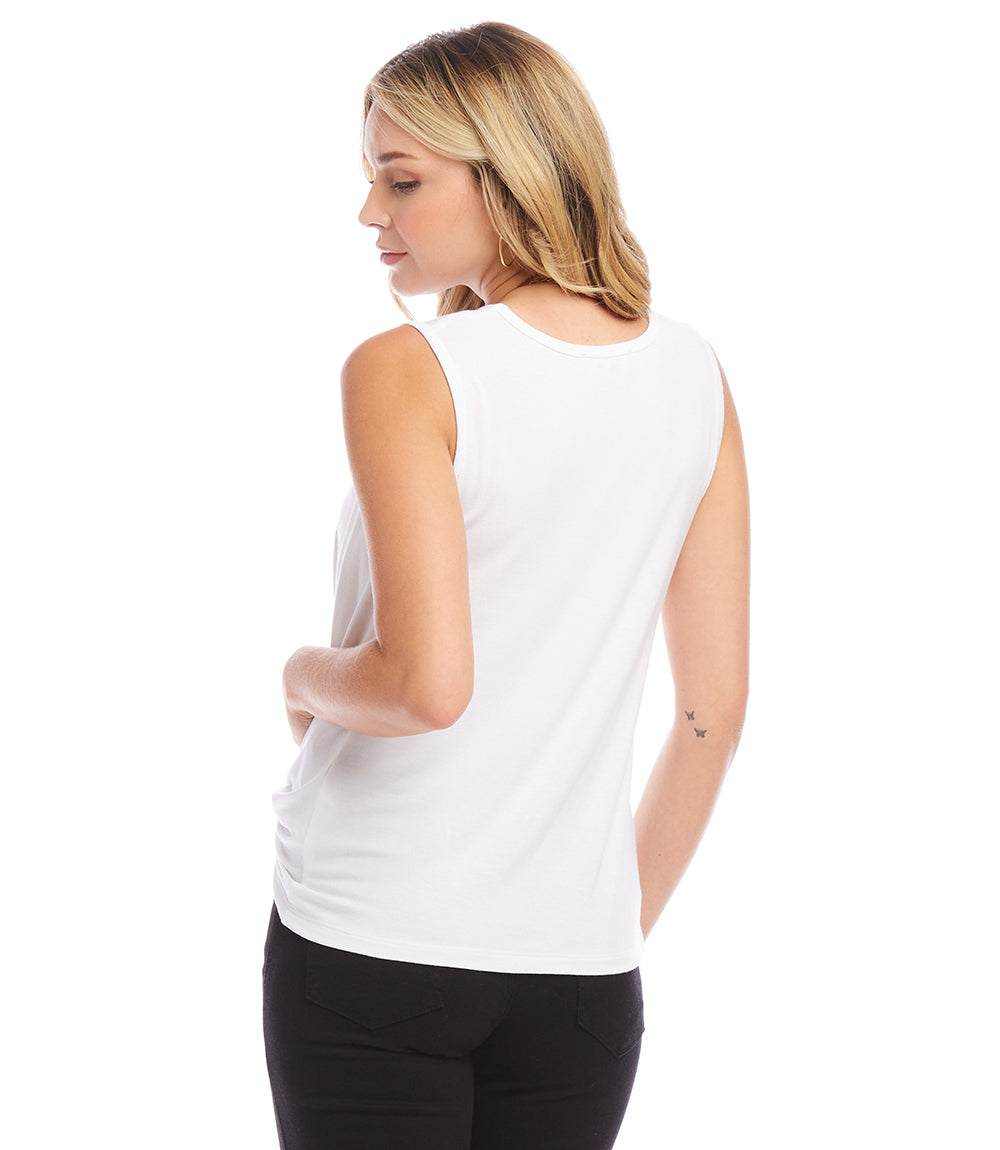 Sleeveless Pick-Up Top