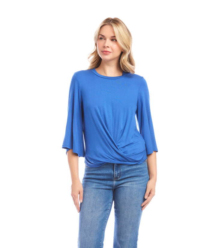 Drape Front Top