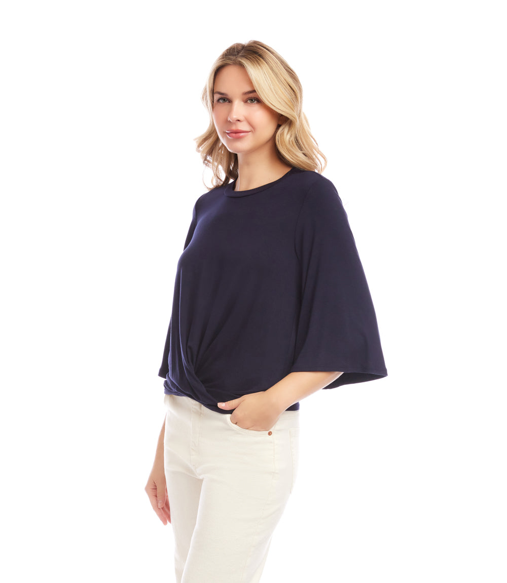 Drape Front Top