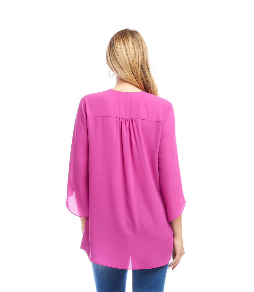 Bracelet Sleeve Asymmetric Top