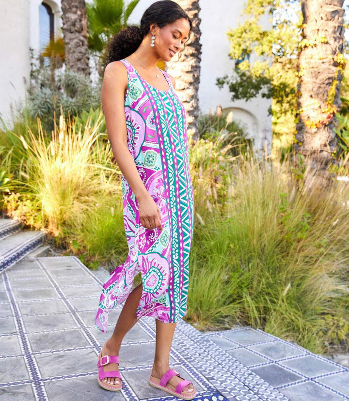 Petite Size Side-Slit Tank Dress