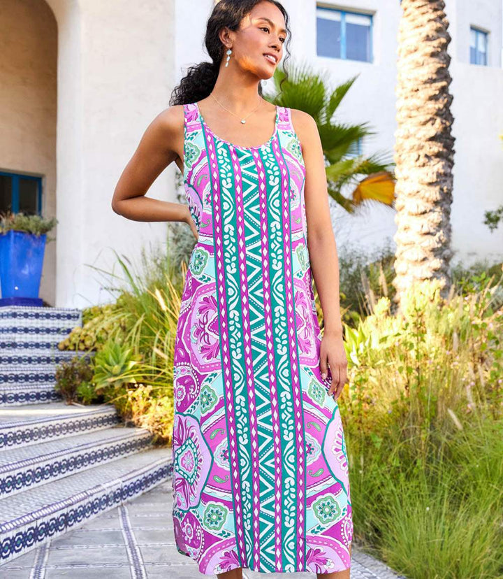 Petite Size Side-Slit Tank Dress