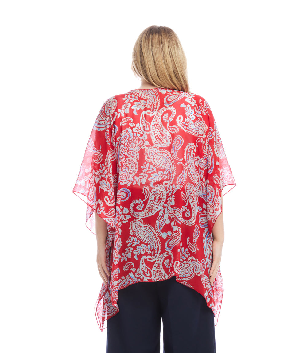 Plus Size Open Front Jacket