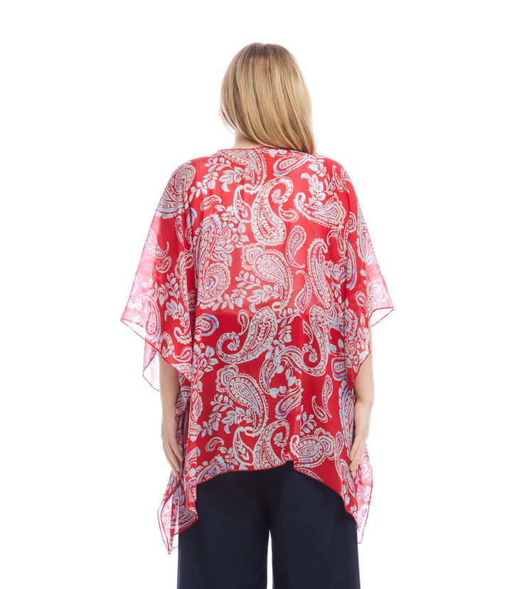 Plus Size Open Front Jacket