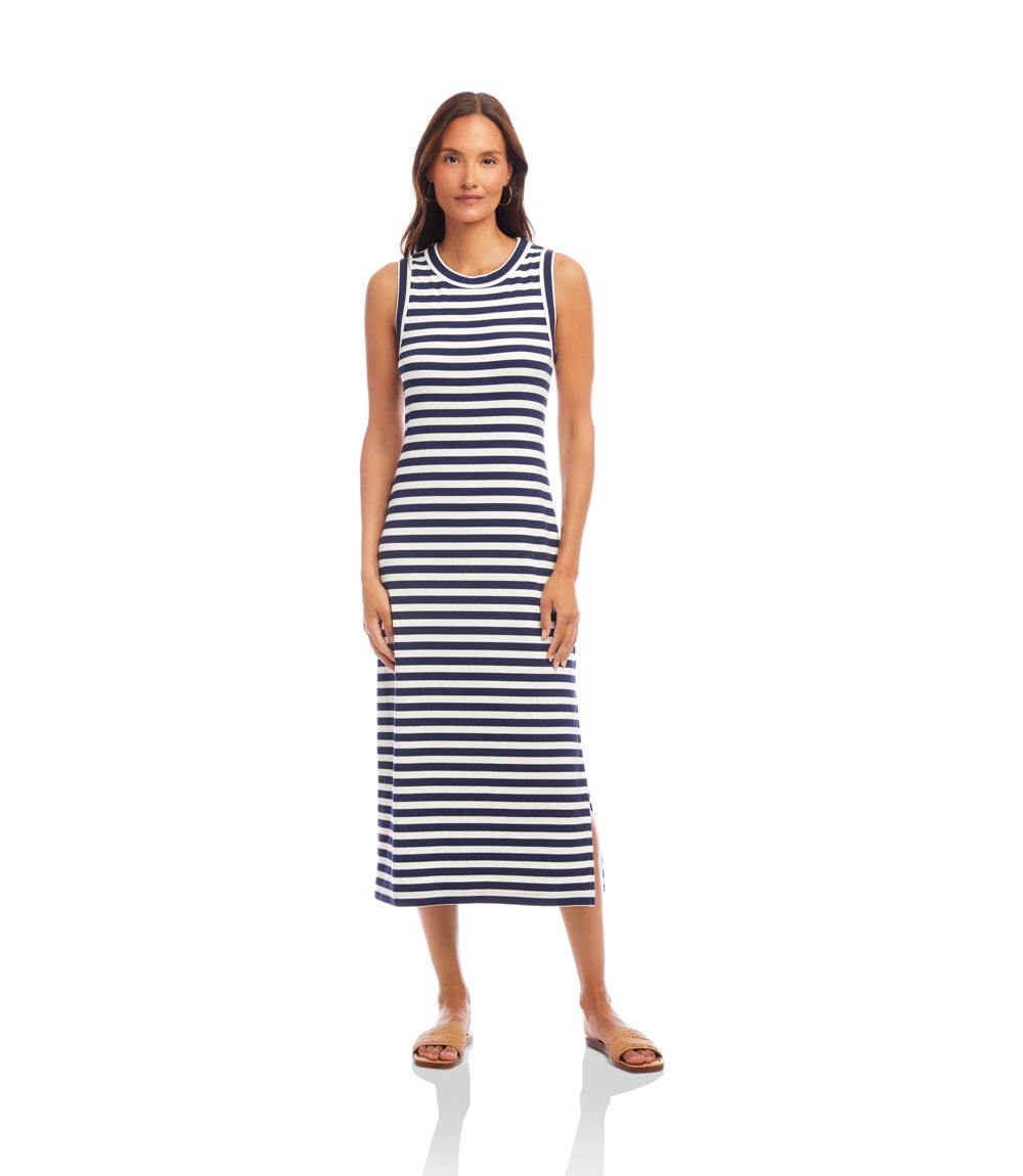 Stripe Midi Column Dress
