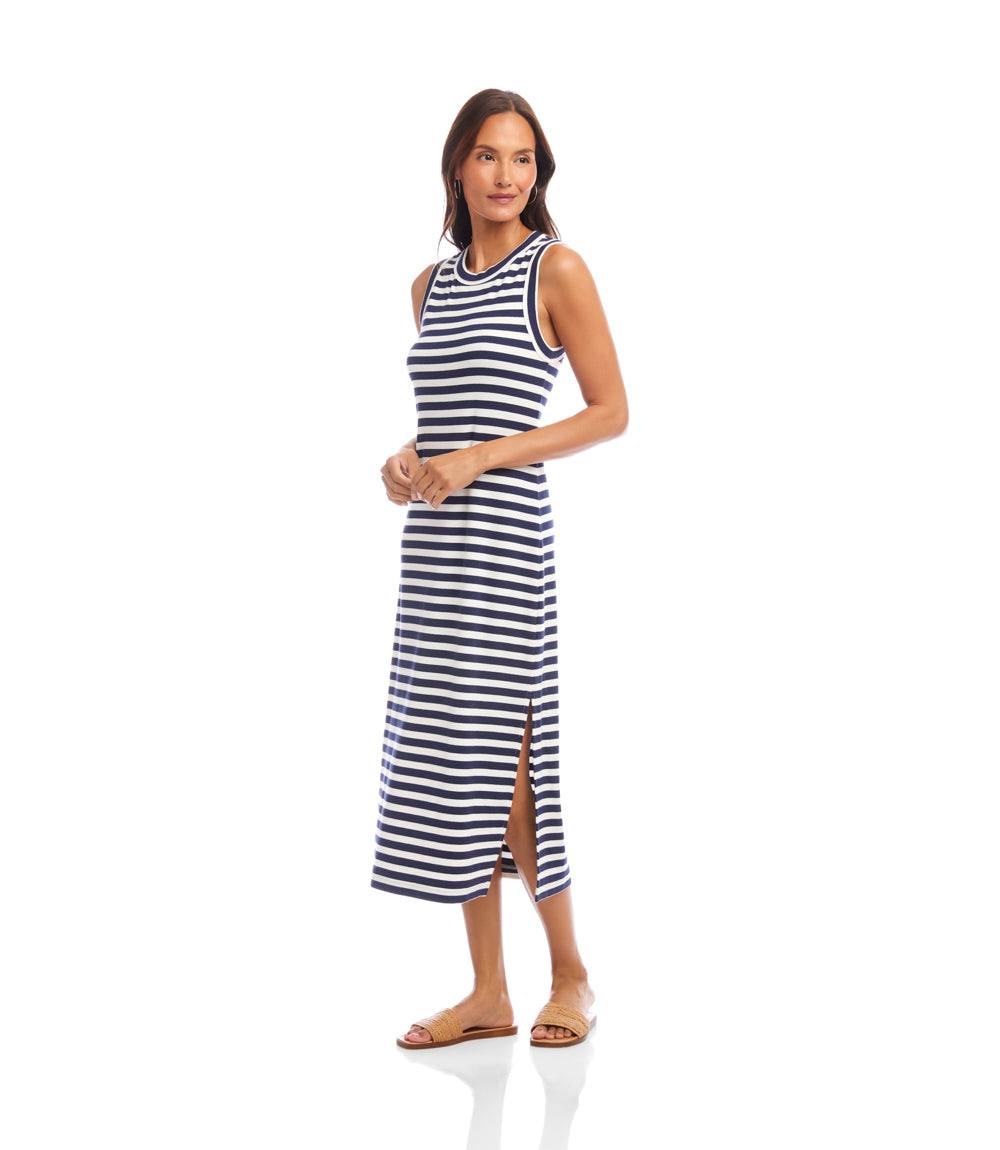 Stripe Midi Column Dress
