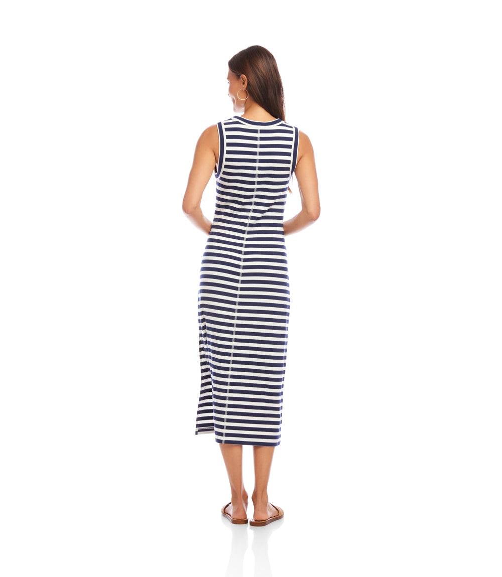 Stripe Midi Column Dress