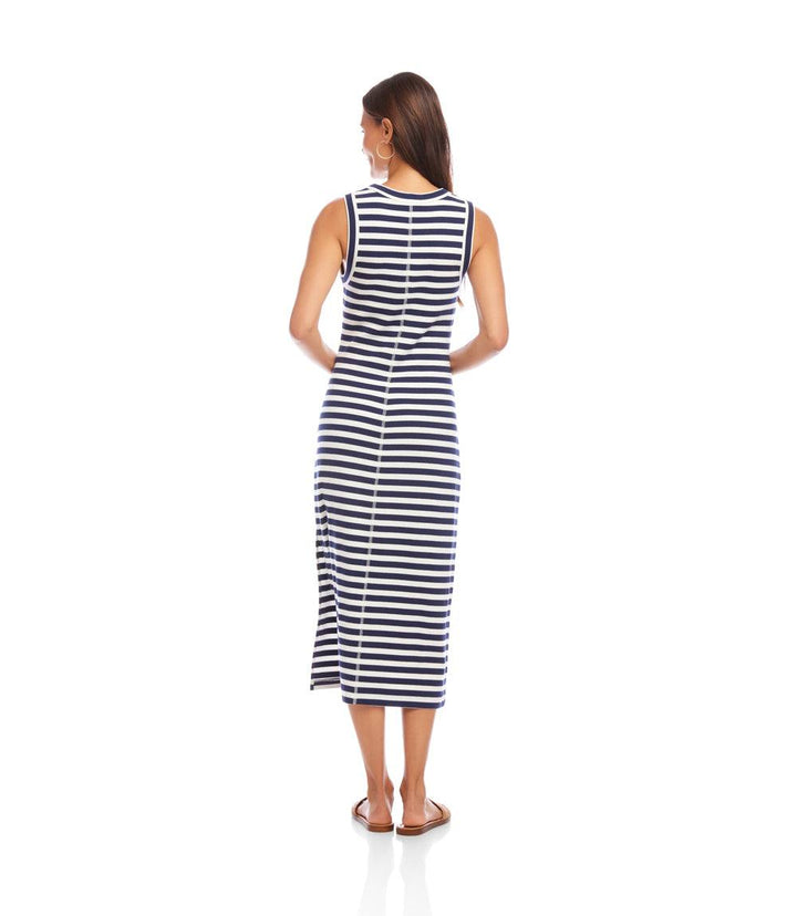 Stripe Midi Column Dress