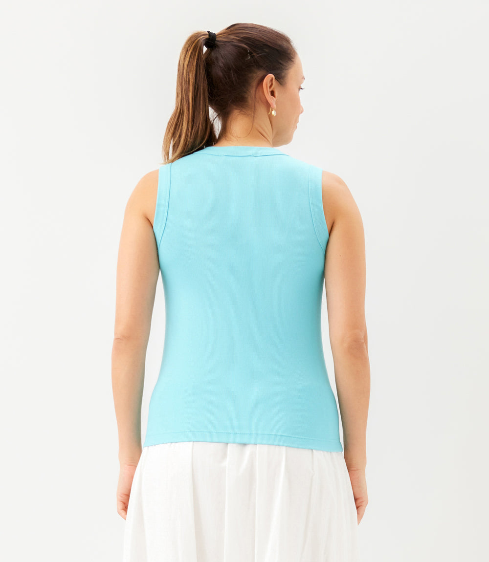 Ribbed Crewneck Tank