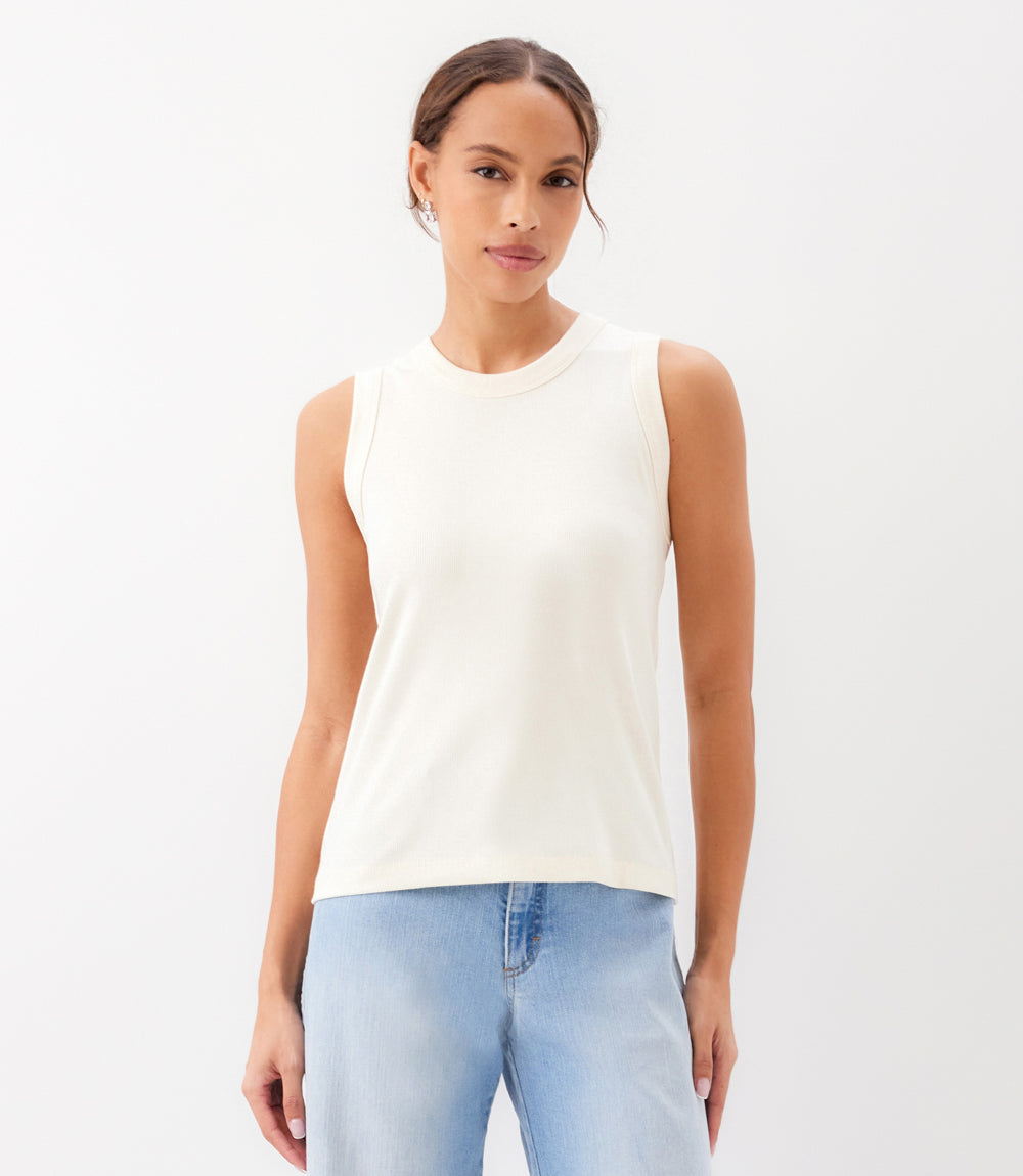 Ribbed Crewneck Tank