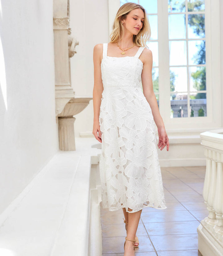Embroidered Cut-Out Sundress