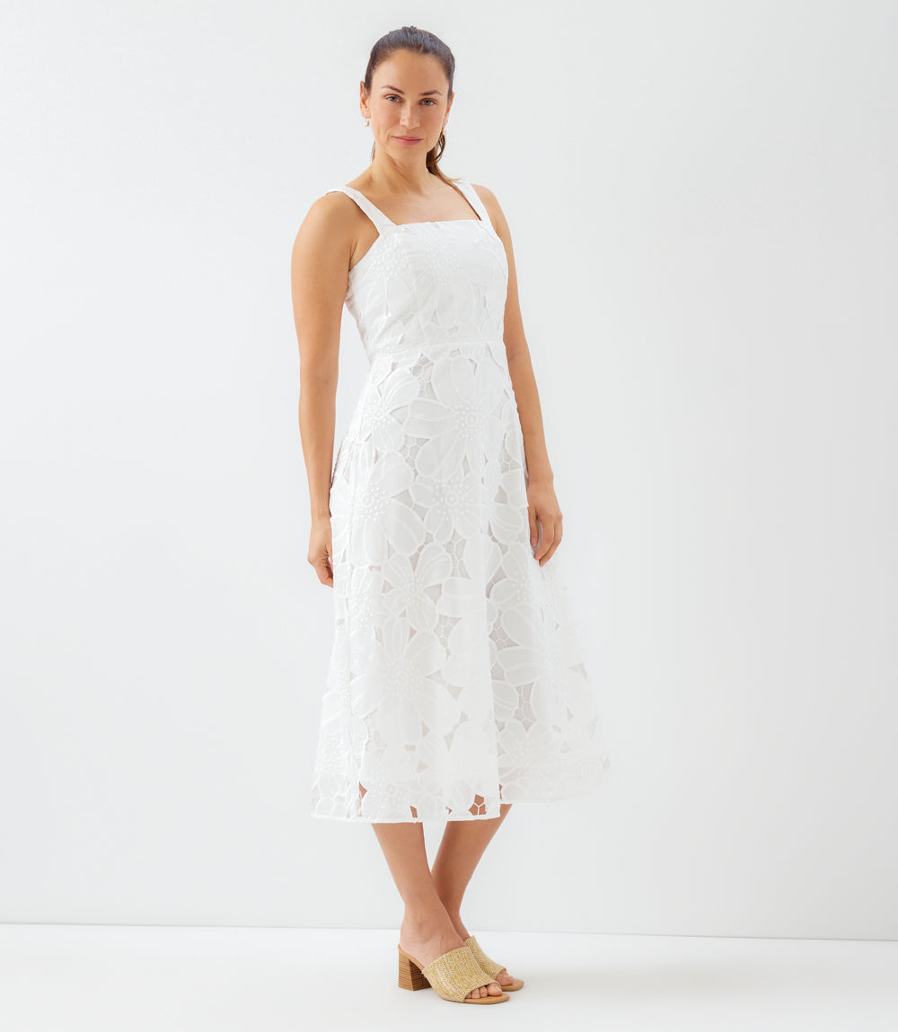 Embroidered Cut-Out Sundress