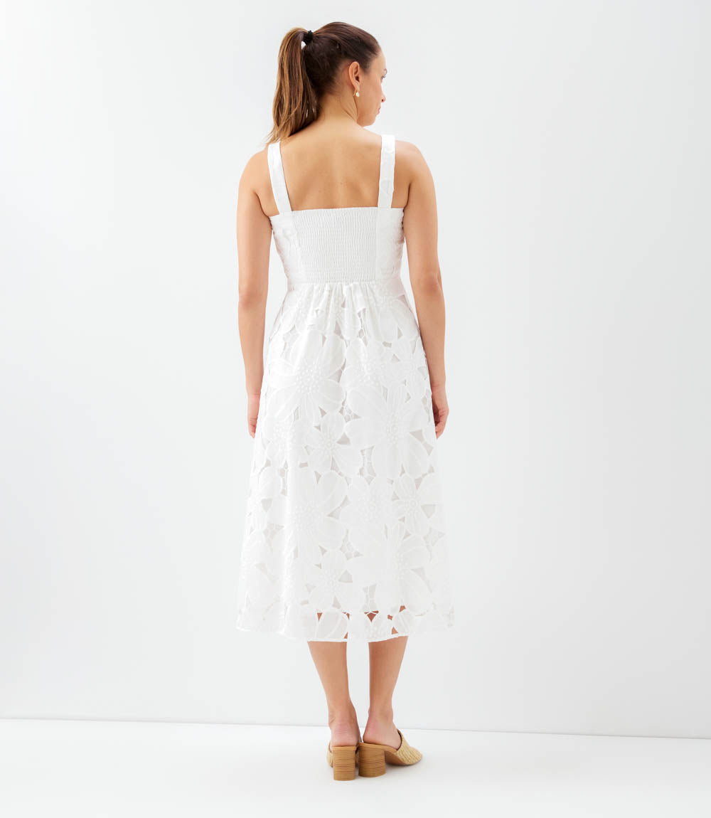 Embroidered Cut-Out Sundress