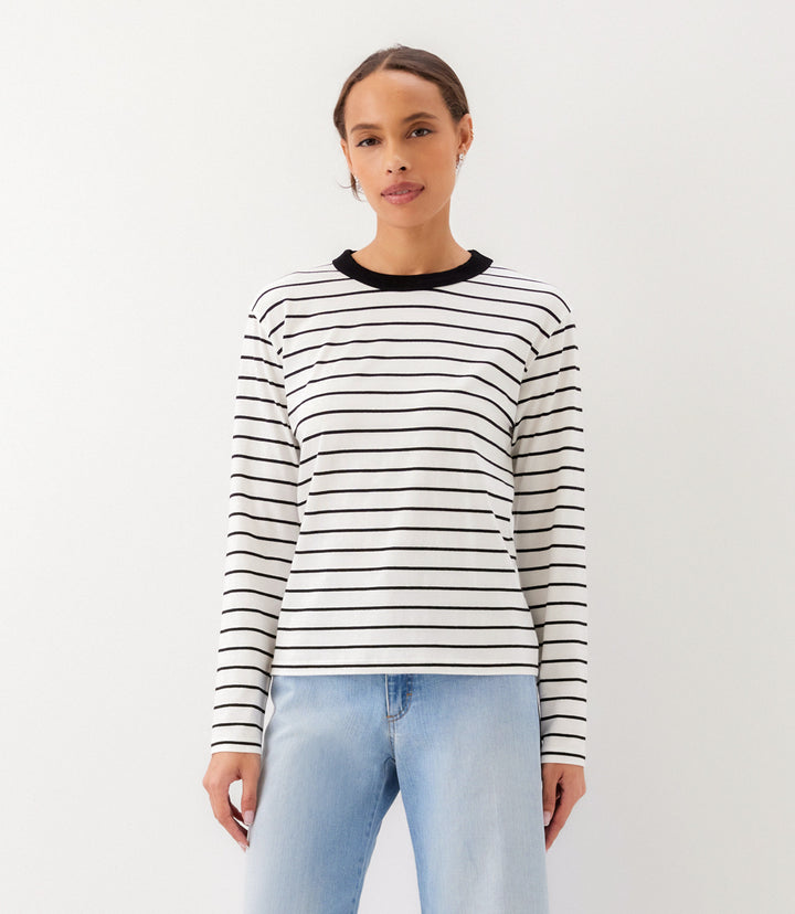 Stripe Long Sleeve Top