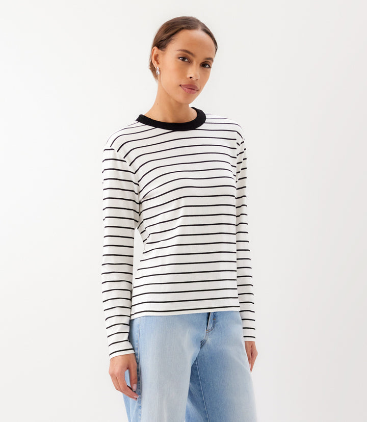 Stripe Long Sleeve Top