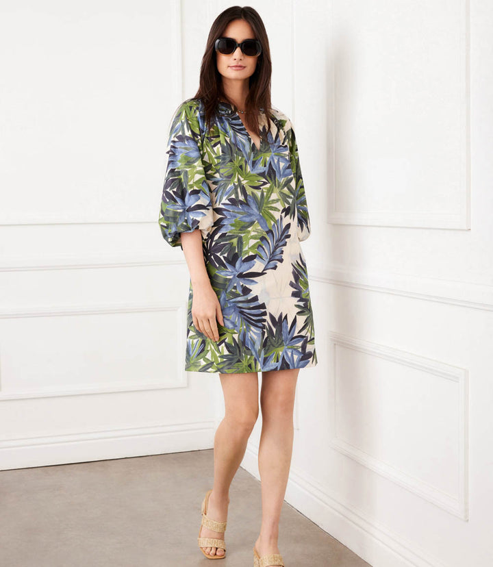 Puff Sleeve Peasant Dress
