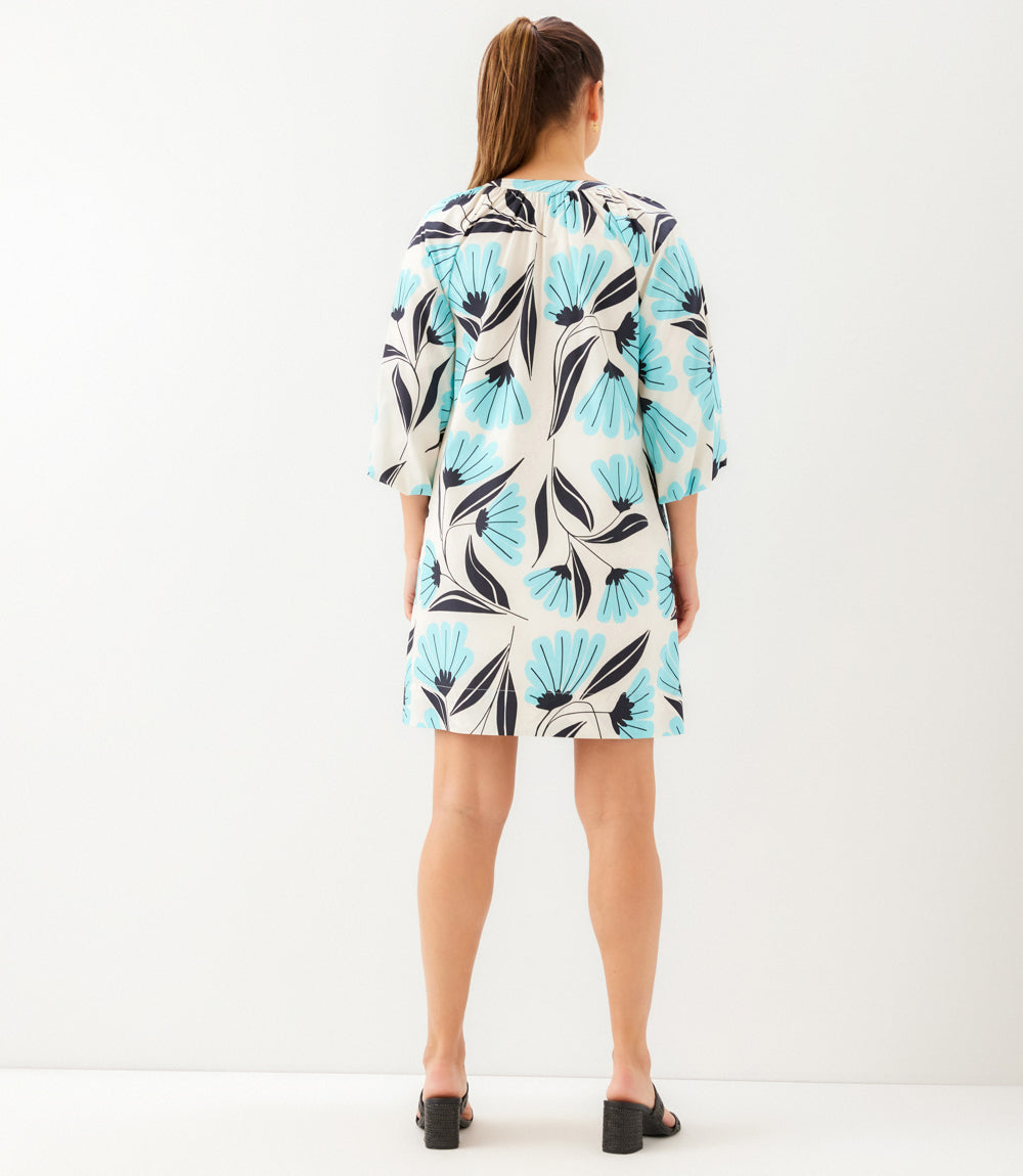 Puff Sleeve Peasant Dress