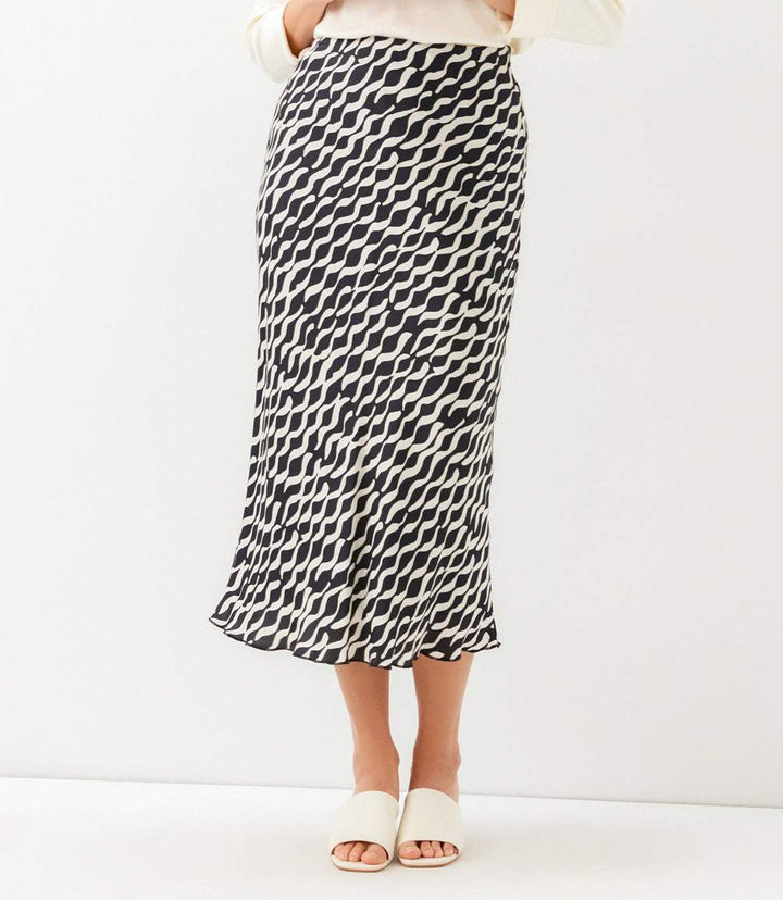 Satin Bias Cut Skirt