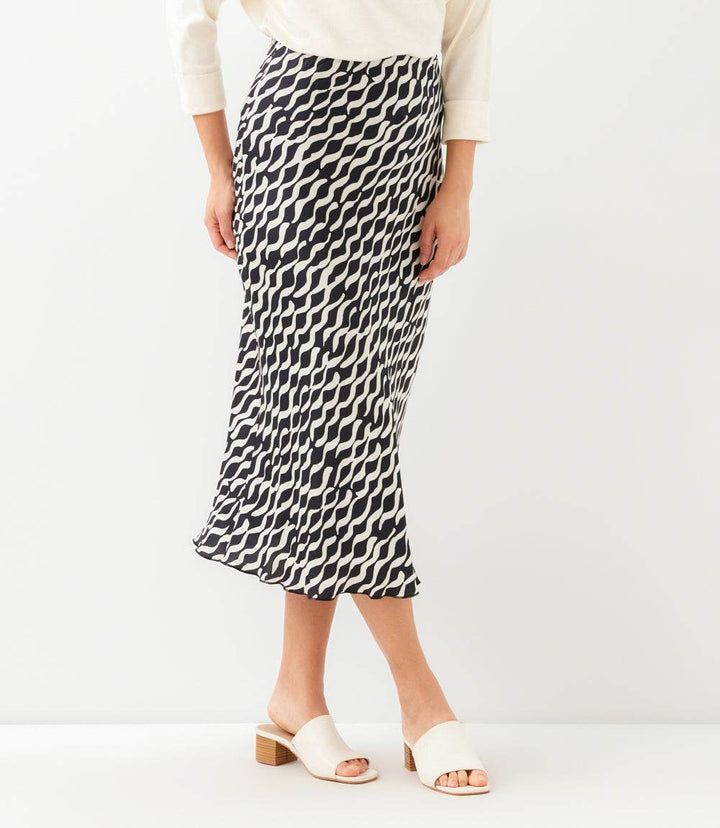 Satin Bias Cut Skirt