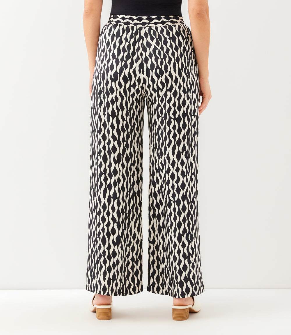 Satin Wide-Leg Pants