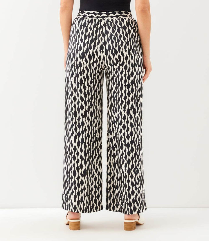 Satin Wide-Leg Pants