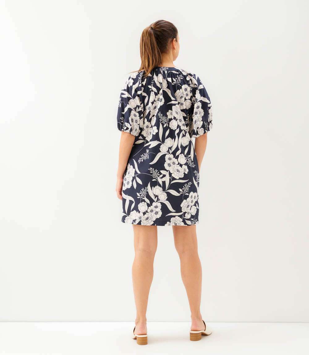 peasant dress short Karen Kane Women's Puff Sleeve Peasant Dress, Extra Large, XL, Floral Print, 100% Cotton