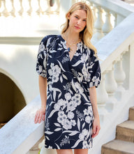 Puff Sleeve Peasant Dress