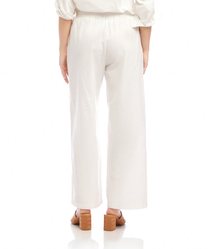 Cutout Embroidery Pants
