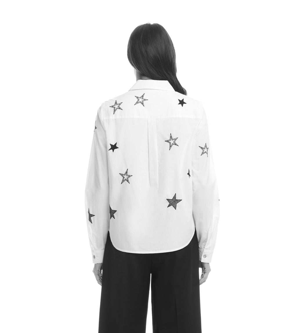 Long Sleeve Embroidered Star Shirt
