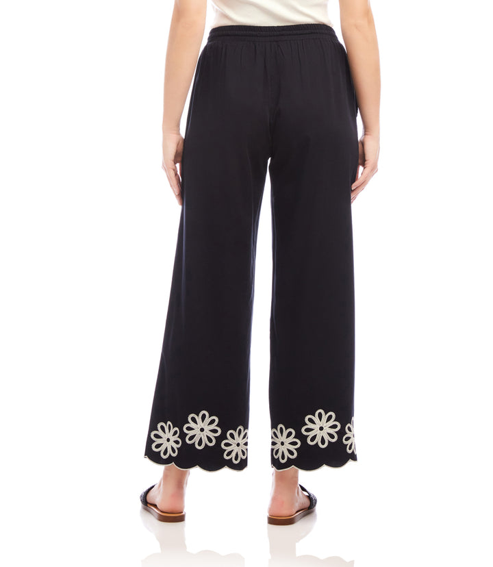 Scallop Drawstring Pants